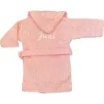 Badjas roze met naam - Afbeelding 3