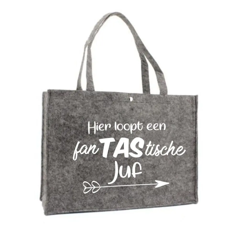 Viltentasjuf2 Vilten tas - Fan TAS tische Juf - Afbeelding 1