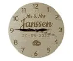 Houten klok - Trouwen