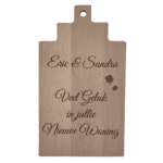 Houten plank - nieuwe woning